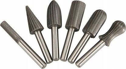 Изображение Silver FREZY TRZPIENIOWE DO METALU  6szt. /SILVER