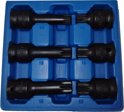 Изображение Silver SILVER ZESTAW KLUCZY SPLINE 6el. M14-M18