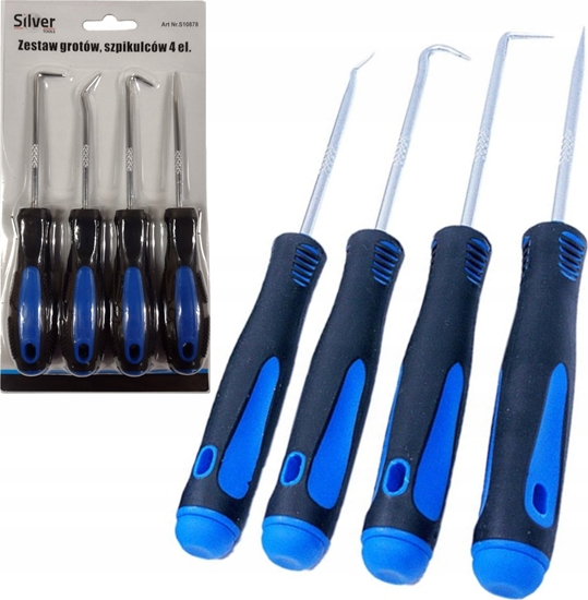 Изображение Silver ZESTAW HAKÓW I GROTÓW 4szt /SILVER