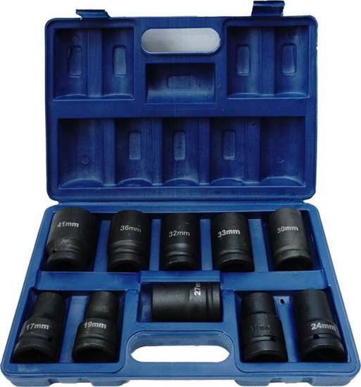 Изображение Silver ZESTAW NASADEK UDAROWYCH 1" 10cz. EX10615/1