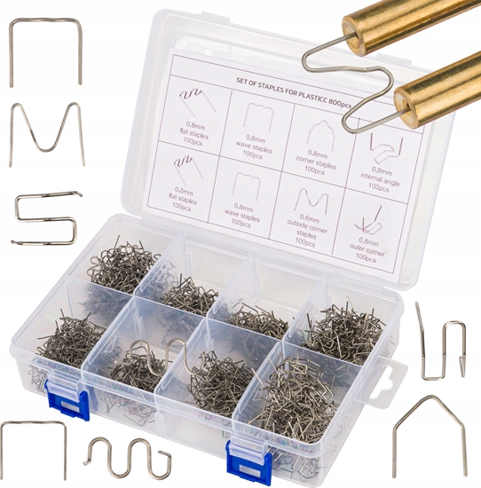 Изображение Silver ZSZYWKI DO ZGRZEWAREK PLASTIKU 800szt. MIX SILVER