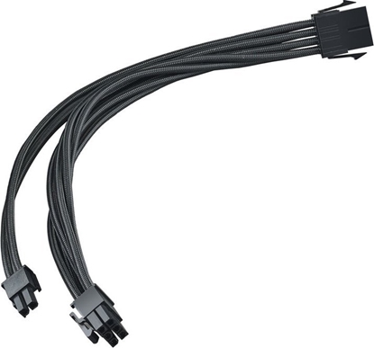 Изображение SilverStone SilverStone 8-Pin-PCIe auf 6+2-Pin-PCIe Verlngerung, 250mm - Schwarz