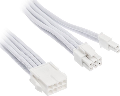 Изображение SilverStone SilverStone power supply extension cable SST-PP07E-PCI8W-V2, PCIe 8pin (6+2) (white, 30cm)