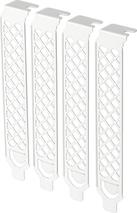 Изображение SilverStone SilverStone SST-Aeroslots2W - PCI Slotblenden, 4 Stück - weiß