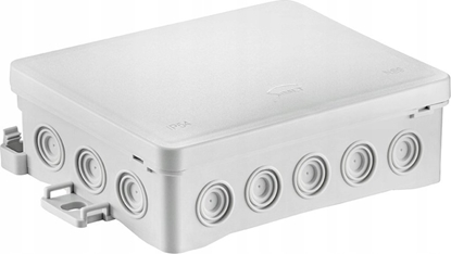 Picture of Simet Puszka nacienna 90x40x135mm z dawnic zintegrowan samozatrzaskowa, bezhalogenowa, seria FASTBOX&HOOK szara IP54 NS9 35404102