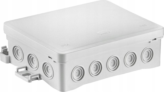 Picture of Simet Puszka nacienna 90x40x135mm z dawnic zintegrowan samozatrzaskowa, bezhalogenowa, seria FASTBOX&HOOK szara IP54 NS9 35404102