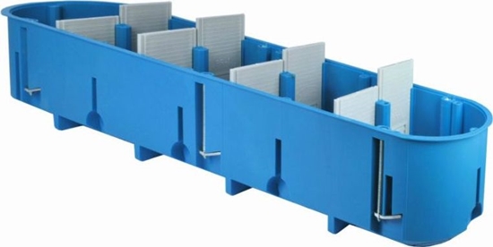 Picture of Simet Puszka podtynkowa 5-krotna P5x60D 60mm regips gboka niebieska - 32099203