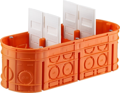 Picture of Simet Puszka podtynkowa 3-krotna MULTIWALL M3X60F 60mm pomaraczowa - 33167008