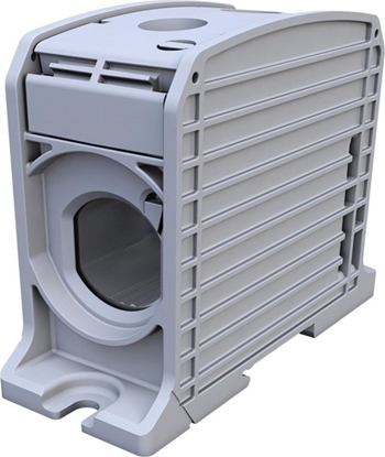 Attēls no Simet Zczka szynowa gwintowa Al/Cu STB 300 (87910) SIMBLOCK szary 81301002