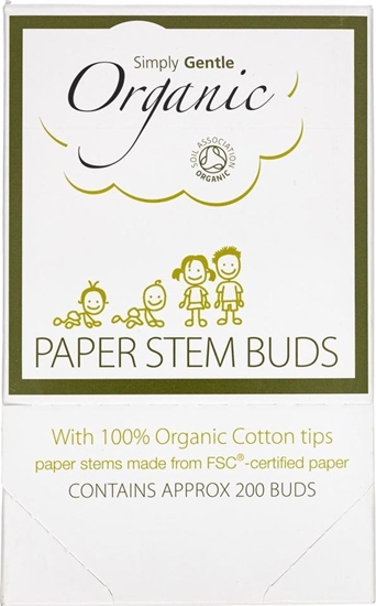 Picture of Simply Gentle Simply Gentle Organiczne patyczki kosmetyczne - 200 sztuk