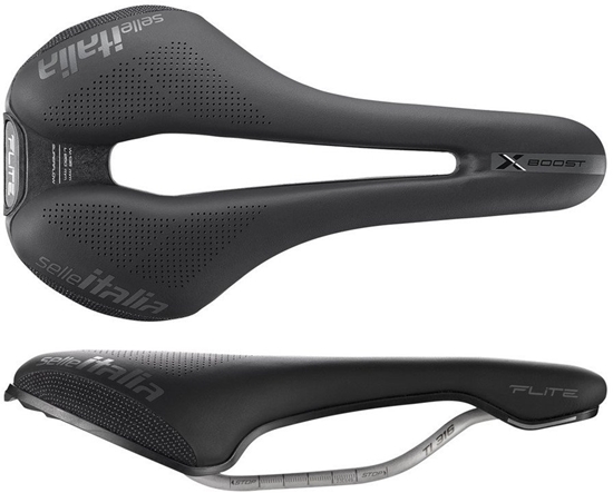 Picture of Siodo SELLE ITALIA FLITE BOOST X-CROSS TI316 SUPERFLOW S (id match S3), 204g, Czarne (NEW 2025)