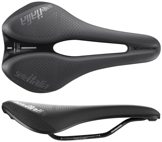 Picture of Selle Italia Siodo SELLE ITALIA NOVUS BOOST EVO X-CROSS TM, Superflow L (id match L3), Manganese Rail, Soft-Tek, 251g, Czarne (NEW 2025)