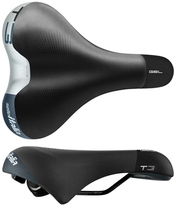 Attēls no Siodo SELLE ITALIA SPORTOURING T 3 S (idmatch S1), Fec Alloy Rail, Light Gel, 492g (NEW 2025)