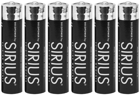 Picture of Sirius DecoPower AAA Batteri - 6 stk