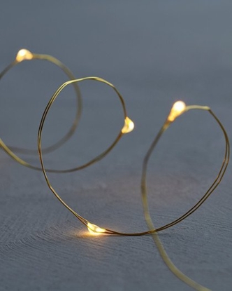 Attēls no Sirius Home 30783, Light decoration chain, Gold, 40 lamp(s), LED, Battery, AA