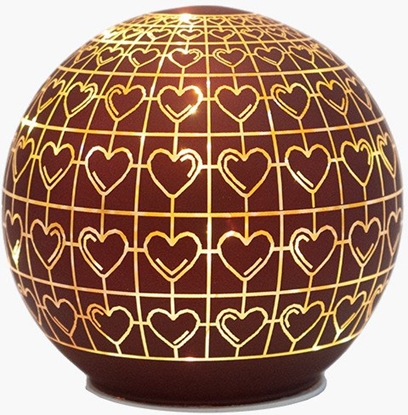 Attēls no Sirius Home 50285, Light decoration figure, Bordeaux, Glass, Ambience, Orientation, Universal, Ball