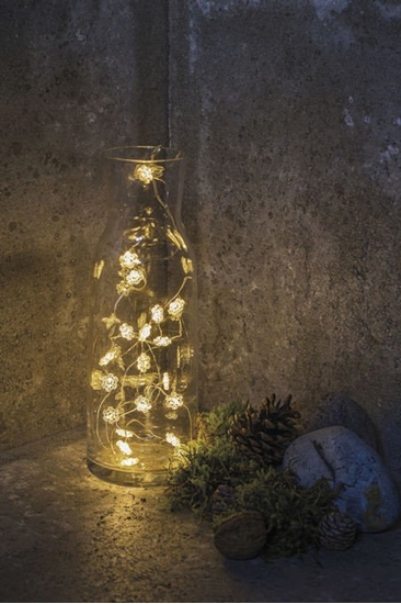 Picture of Sirius Home Nynne, Silver, Transparent, Ambience, 20 bulb(s), LED, Battery, AA