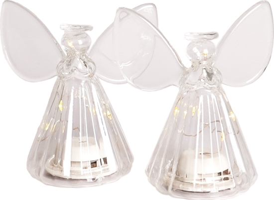 Picture of Sirius Sirius Iris angel 2 pcs. H10cm, 5LED, Clear