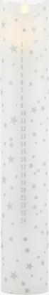 Attēls no Sirius Sirius Sara Calendercandle Ø4,8xH29cm, Romantic Silver