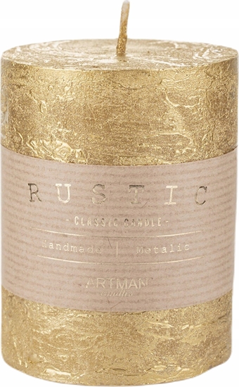 Picture of Sirius Sirius Sara Calendercandle Ø5xH29cm, Gold Dots