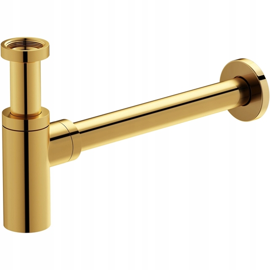 Picture of Syfon Cersanit (umywalkowe syfony) Syfon do umywalki INVERTO OVAL zoty (S951-714)