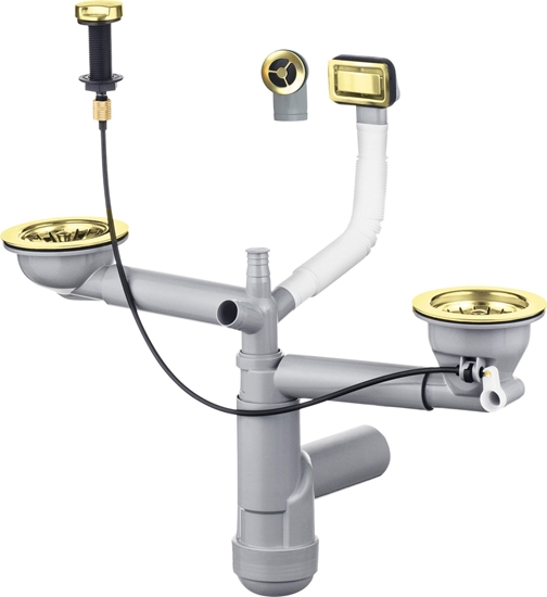 Picture of Syfon Deante Syfon do zlewozmywaka granitowego 1.5- i 2-komorowego - Space-Saver