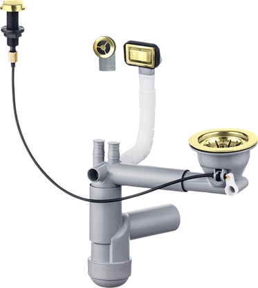 Изображение Syfon Deante Syfon do zlewozmywaka granitowego 1-komorowego - Space-Saver