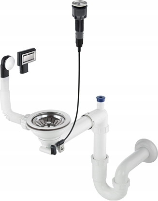 Изображение Syfon Deante Syfon do zlewozmywaka granitowego 1-komorowego - Space-Saver