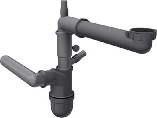 Изображение Syfon Franke Butelkowy, oszczdzajacy miejsce Grey Line 1 komora