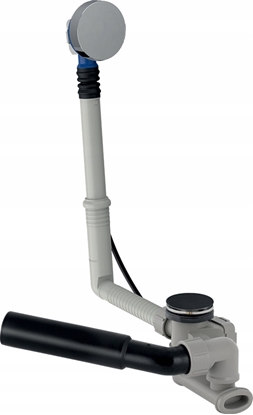 Picture of Syfon Geberit Zestaw odpywowo-przelewowy do wanien, z korkiem automatycznym, kompletny, chrom b. [1/10/80]