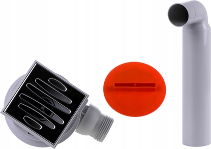 Picture of Syfon Sanit-Plast Syfon brodzikowy regulowana wysoko fi90 (kratka)