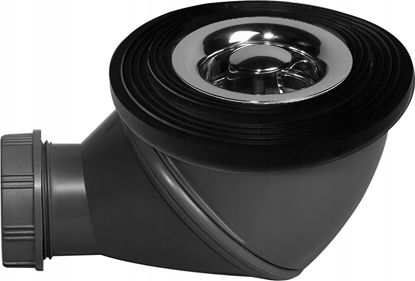 Изображение Syfon Tycner Syfon brodzikowy JAMES fi50mm z grzybkiem chrom czyszczony od góry [1/25]