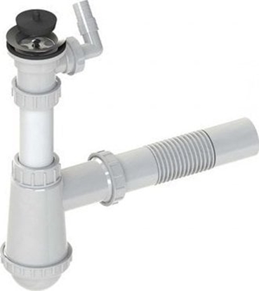 Изображение Syfon UN SYFON ZLEWOZMYWAKOWY 1 KOMORA - MET. Z PODCZENIEM PRALKI (1 SZT)