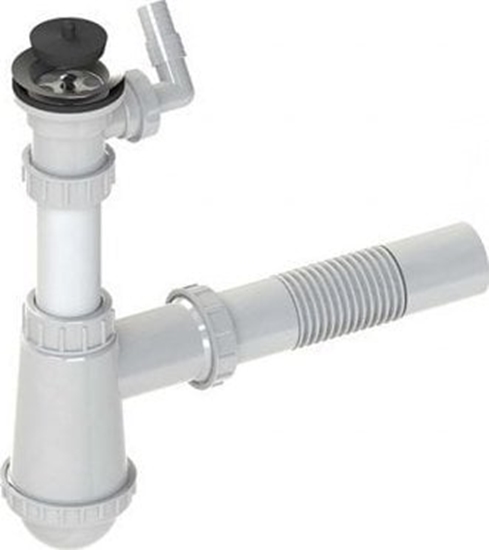 Изображение Syfon UN SYFON ZLEWOZMYWAKOWY 1 KOMORA - MET. Z PODCZENIEM PRALKI (1 SZT)