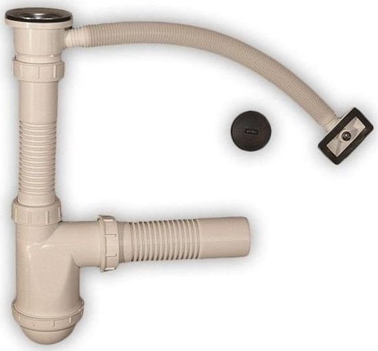 Picture of Syfon UN SYFON ZLEWOZMYWAKOWY 1 KOMORA - Z PRZELEWEM ELASTYCZNYM (1 SZT)