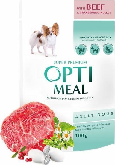 Picture of Synteza OPTIMEAL PIES sasz.100g ADULT WOOWINA    URAWINA w galaretce /12