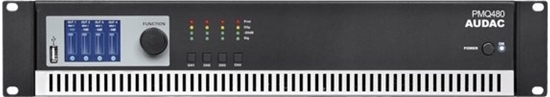 Picture of System przekazu sygnau AV Audac AUDAC PMQ480 Czterokanaowy wzmacniacz mocy z obsug WaveDynamics, 70 V/100 V