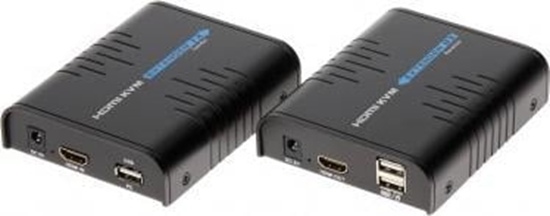 Изображение System przekazu sygnau AV Extender HDMI+USB-EX-100