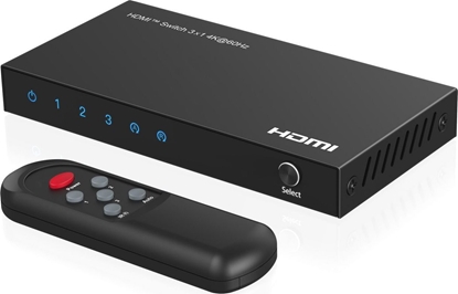 Picture of System przekazu sygnau AV MicroConnect Microconnect MC-HDMISWITCH0301-4K przecznik wideo