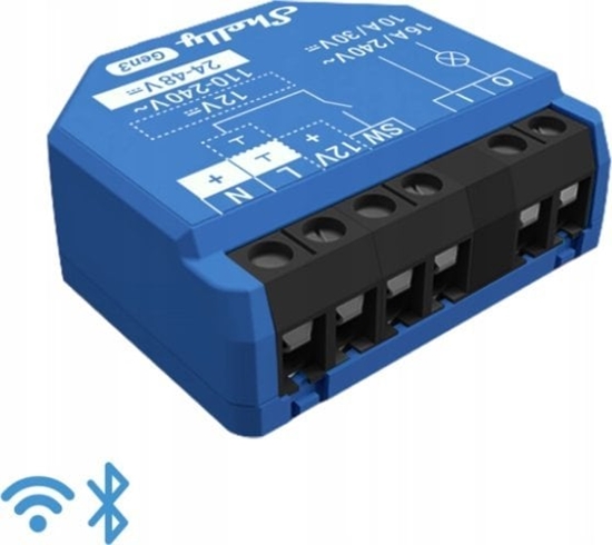 Picture of System przekazu sygnau AV Shelly Shelly Relais "1 Gen3" max 16A WLAN BT
