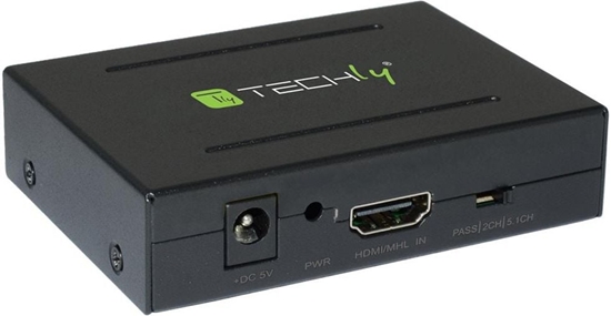 Picture of System przekazu sygnau AV Techly HDMI - Toslink - RCA (Chinch) czarny (025732)