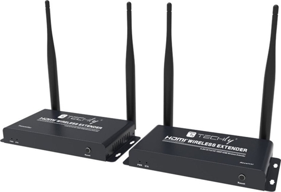 Picture of System przekazu sygnau AV Techly Techly Bezprzewodowy Extender HDMI FullHD 1080p*60Hz do 200m 5.8GHz