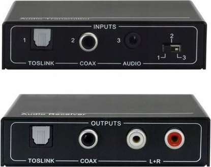 Attēls no System przekazu sygnau AV VivoLink Vivolink VLEXTA170 przeduacz AV Nadajnik i odbiornik AV Czarny