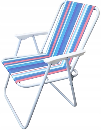 Attēls no Skadane Krzeso Kempingowe Turystyczne Lekkie z Oparciem Kolorowe KUBISPORT