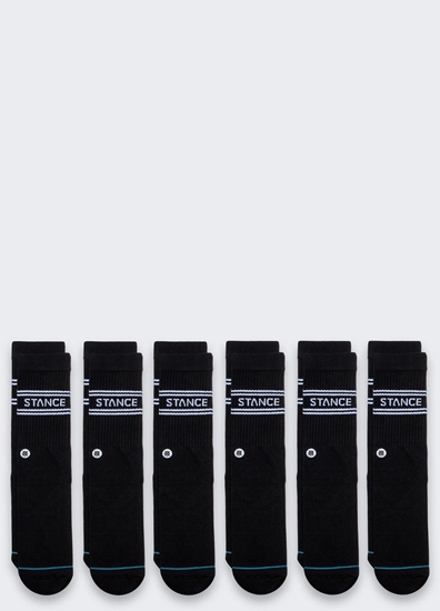 Picture of Skarpety Stance Crew Basic 6 par Black