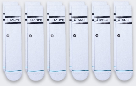 Picture of Skarpety Stance Crew Basic 6 par White