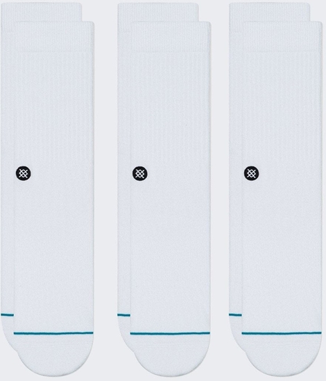 Picture of Skarpety Stance Icon Crew 3 pary White