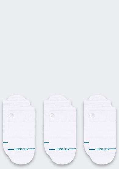 Picture of Skarpety Stance Icon Low Tab 3 pary White
