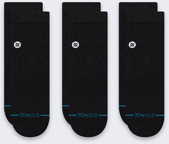 Picture of Skarpety Stance Icon Quarter 3 pary Black