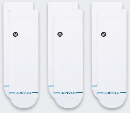Attēls no Skarpety Stance Icon Quarter 3 pary White